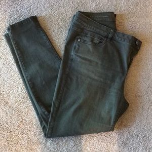 Lane Bryant Olive Skinny Jeans